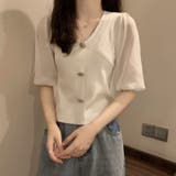 ニットブラウス 韓国ファッション 夏服 | Sibra | 詳細画像5