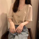ニットブラウス 韓国ファッション 夏服 | Sibra | 詳細画像7