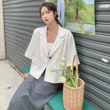 半袖ジャケット 韓国ファッション オフィスカジュアル | Sibra | 詳細画像6