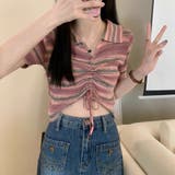 ニットトップス 韓国ファッション 夏服 | Sibra | 詳細画像12