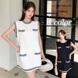 ニットロングベスト 韓国ファッション 夏服 | Sibra | 詳細画像1