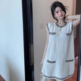 ニットロングベスト 韓国ファッション 夏服 | Sibra | 詳細画像22