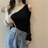ベージュ | 秋新作 レイヤードニットトップス 韓国ファッション | Sibra