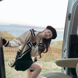 配色ニットカーディガン 秋 長袖 | Sibra | 詳細画像5