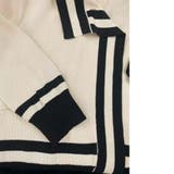 配色ニットカーディガン 秋 長袖 | Sibra | 詳細画像8