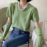 アームウォーマー付き ニットトップス 2点セット | Sibra | 詳細画像7