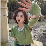 アームウォーマー付き ニットトップス 2点セット | Sibra | 詳細画像16