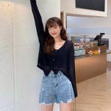 透かし編みカーディガン 韓国ファッション 量産型 | Sibra | 詳細画像7 