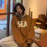 キャメル | 裏起毛スウェット オーバーサイズ ゆったり | Sibra