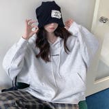 裏毛パーカ- 韓国ファッション フード付き | Sibra | 詳細画像13