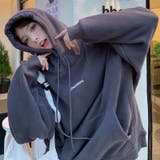 裏毛パーカ- 韓国ファッション フード付き | Sibra | 詳細画像15
