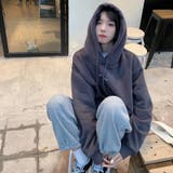 裏毛パーカ- 韓国ファッション フード付き | Sibra | 詳細画像17