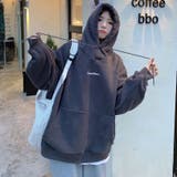 ダークグレー | 裏毛パーカ- 韓国ファッション フード付き | Sibra