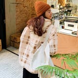 裏毛チェック柄パーカ- フード付き 韓国ファッション | Sibra | 詳細画像4