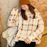 裏毛チェック柄パーカ- フード付き 韓国ファッション | Sibra | 詳細画像6
