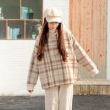 裏毛チェック柄パーカ- フード付き 韓国ファッション | Sibra | 詳細画像8