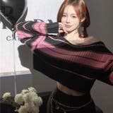 ショート丈ニット 韓国ファッション ブラック | Sibra | 詳細画像9