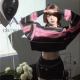 ショート丈ニット 韓国ファッション ブラック | Sibra | 詳細画像17