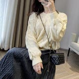 ざっくりが可愛い。ショート丈ニットプルオーバー 韓国ファッション セーター | Sibra | 詳細画像2