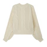 ざっくりが可愛い。ショート丈ニットプルオーバー 韓国ファッション セーター | Sibra | 詳細画像5