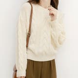 ざっくりが可愛い。ショート丈ニットプルオーバー 韓国ファッション セーター | Sibra | 詳細画像6