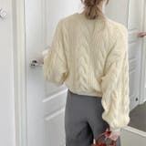 アイボリー | ざっくりが可愛い。ショート丈ニットプルオーバー 韓国ファッション セーター | Sibra