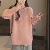 ニットトップス サイドスリット 韓国ファッション | Sibra | 詳細画像11