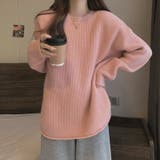 ニットトップス サイドスリット 韓国ファッション | Sibra | 詳細画像13