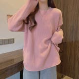 ニットトップス サイドスリット 韓国ファッション | Sibra | 詳細画像14