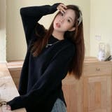 ニットトップス サイドスリット 韓国ファッション | Sibra | 詳細画像2