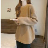 ニットトップス サイドスリット 韓国ファッション | Sibra | 詳細画像17