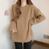 ニットトップス サイドスリット 韓国ファッション | Sibra | 詳細画像18