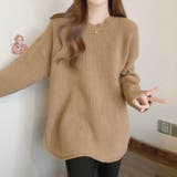 ニットトップス サイドスリット 韓国ファッション | Sibra | 詳細画像19