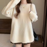 ニットトップス サイドスリット 韓国ファッション | Sibra | 詳細画像7