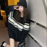 ブラック | フェザーニット 韓国ファッション ニット | Sibra