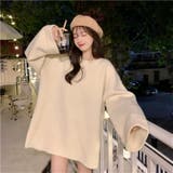 ゆるっとオーバーサイズのシャレ見え。ニットプルオーバー 韓国ファッション ふわふわ | Sibra | 詳細画像10