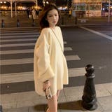 ゆるっとオーバーサイズのシャレ見え。ニットプルオーバー 韓国ファッション ふわふわ | Sibra | 詳細画像15