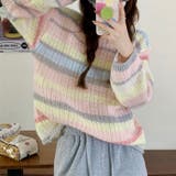 ふわふわグラデーションニットトップ 韓国ファッション ニット | Sibra | 詳細画像11