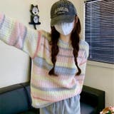 ふわふわグラデーションニットトップ 韓国ファッション ニット | Sibra | 詳細画像4