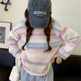 ふわふわグラデーションニットトップ 韓国ファッション ニット | Sibra | 詳細画像5