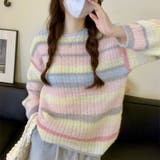 ふわふわグラデーションニットトップ 韓国ファッション ニット | Sibra | 詳細画像7