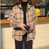 レトロ魅せ。柔らか 起毛生地チェック柄シャツ 韓国ファッション | Sibra | 詳細画像7 
