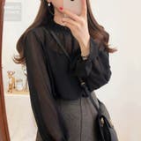 ブラック | 軽やかで美しい。シアーブラウス 韓国ファッション 韓国ファッション | Sibra