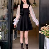 大人の愛らしさ。後ろリボンシアーブラウス 春 韓国ファッション | Sibra | 詳細画像5