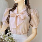 ボウタイシアーブラウス 春 韓国ファッション | Sibra | 詳細画像4