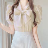 ボウタイシアーブラウス 春 韓国ファッション | Sibra | 詳細画像5