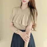 フリル半袖ブラウス 春ニット 春服トップス | Sibra | 詳細画像3