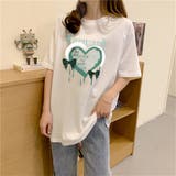 プリントTシャツ 韓国ファッション 夏服 | Sibra | 詳細画像2