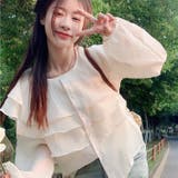 シアーブラウス 春 韓国ファッション | Sibra | 詳細画像2