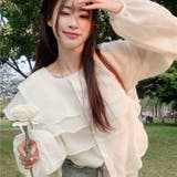 シアーブラウス 春 韓国ファッション | Sibra | 詳細画像4